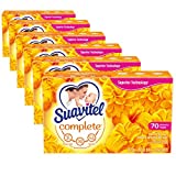 Suavitel Complete Dryer Sheets, Morning Sun, 70 Sheets | Compare to Dryer Balls | Household Supplies | Laundry Scent Boosters, Laundry Sheets & Laundry Softener | Model Number: 139375 (Pack of 6)