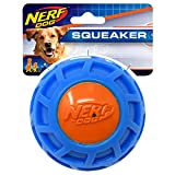 Nerf Dog 4in TPR EXO Squeak Ball - Blue/Orange