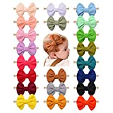 21 PCS Big Bows Baby Nylon Headbands Hairbands Hair Bows Elastics for Baby Girls Newborn Infant Toddler Child Hair Accessories