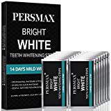 PERSMAX Teeth Whitening Strips, Non-Sensitive Teeth Whitener for Tooth Whitening, Non-Slip Dental Whitener Professional Helps to Remove Smoking Coffee Wine Stain, 14 Treatments 28 Strips