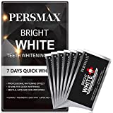 PERSMAX Teeth Whitening Strips Trial Pack, Non-Sensitive Teeth Whitener for Tooth Whitening, Non-Slip Dental Whitener Professional Helps to Remove Smoking Coffee Wine Stain (Black, 14)
