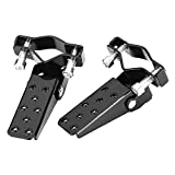 Suuonee Foot Pegs, 1 Piar Black Stylish Metal Motorcycle Bike Frame Foot Pegs Foot Rests Pedals Universal