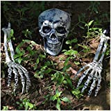 Halloween Decorations Skeleton Stakes, Realistic Looking Yard Lawn Garden Stakes, Groundbreakers for Best Halloween Yard Decorations Outdoor Graveyard