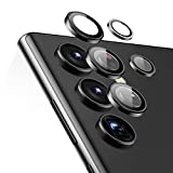 ESR Camera Lens Protector Compatible with Samsung Galaxy S22 Ultra (2022), Scratch-Resistant Ultra-Thin Tempered Glass with Aluminum Edge, Set of 5, Black