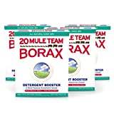 20 Mule Team All Natural Borax Laundry Detergent Booster & Multi-Purpose Household Cleaner, 65 Ounce, 4 Count