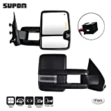 SUPDM Towing Mirrors fit 2014-2018 for Chevy Silverado/for GMC Sierra 1500 2015-2018 for Chevy Silverado/for GMC Sierra 2500 3500 with Turn Signals Lights, Clearance Lamp, Running Light