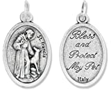 St Francis Protect and Bless My Pet Dog Cat Medal 1 Inch
