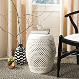 Safavieh Diamond Ceramic Decorative Garden Stool, Cream