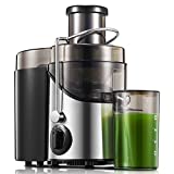 Juicer Extractor, Juilist 3" Wide Mouth Juicer Machines, for Whole Vegetable and Fruit with 3-Speed Setting, 400W Motor, Easy to Clean, Recipe Included, BPA Free