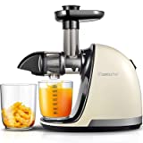 Slow Juicer,AMZCHEF Slow Masticating Juicer Extractor Easy to Clean, Cold Press Juicer Machines with Brush, Juice Extractor with Quiet Motor & Reverse Function, for High Nutrient Fruit & Vegetable Juice