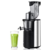 Viesimple Masticating Juicer Cold Press Juicers Machine Easy to Clean Slow Juicer Extractor for Vegetable Fruit Juice Smoothies, Large WIDE 3.15 Turn Over Wide Chute, Quite Low db Juicer Machine