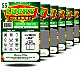 6 Pack - Pregnancy Announcement Lottery Scratch-Off Tickets | 4x6 Authentic Looking | Great for Baby Announcements | Perfect for Pregnancy Announcement for Grandparents, Future Dad, or Friends!