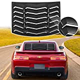 Yoursme Rear Window Louver Windshield Sun Shade Cover for Chevy Chevrolet Camaro 2010 2011 2012 2013 2014 2015 Carbon Fiber in GT Lambo Style ABS