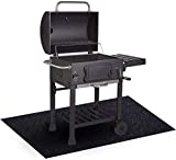 Huigu Under The Grill Protective Deck and Patio Mat (36 x 48 inches), Absorbent/Reusable/Washable/Waterproof/Cuttable Pad for Gas Electric Grill/Welping Box Liner Without Other Messes