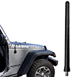 AntennaMastsRus - The Original 6 3/4 Inch Replacement Rubber Antenna Mast fits Jeep Wrangler JK - JL - Gladiator (2007-2023) Accessories - USA Stainless Steel Threading - Car Wash Proof