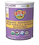 Earth's Best Organic Low Lactose Sensitivity Infant Formula with Iron, Milk-Based Powder, 32oz.