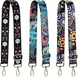 3 Pieces Crossbody Straps Adjustable Purse Straps Replacement handbag Strap Guitar style Strap for Women (Vintage Style)