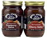 Amish Wedding Old Fashioned Cranberry Salsa & Cherry Salsa 14.5 oz. jars Variety 2 pack