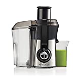 Hamilton Beach Juicer Machine, Big Mouth Large 3 Feed Chute for Whole Fruits and Vegetables, Easy to Clean, Centrifugal Extractor, BPA Free, 800W Motor, Silver