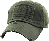 KBVT-209 OLV Tactical Operator with USA Flag Patch US Army Military Baseball Cap Adjustable