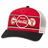 Coke - Mens Domino Snapback Hat, Size: O/S, Color: Ivory/Red/Blk