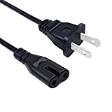 UL 8ft Power Cord for HP Envy 5055 6055 4500 4520 7855 7645 5540 5640 5660 7640 100 110 120 4510 DeskJet 3755 2655 3630 2622 2652 2600 1112 All-in-One Photo Printer 2 Prong Power Cord AC Cable