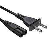 Printer Power Cord Cable Compatible HP Envy 4500 4520 5055 7645 7640 4510 4511 5530 5660 5535 5540 100 110 120 200, HP OfficeJet Pro 6500 8600 6830 6600 2 Prong Replacement Power Cord UL Listed