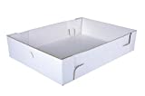 Southern Champion Tray 1177 Corrugated Greaseproof Half Sheet Cake Box Bottom, 19" Length x 14" Width x 5" Height, Bright White (Pack of 50)