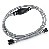 Five Oceans FO4281 Reinforced EPA/CARB Fuel Line with Primer Bulb for OMC, Johnson & Evinrude, 6 Feet x 3/8 inches Hose, Compatible with Ethanol Blended Fuels