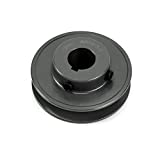 QWORK AK2834 Single Groove V-Belt Pulley, 2.85" OD 3/4" Bore V-Belt Sheave, A Belt Section, Cast Iron,for V-Belt