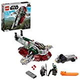 LEGO Star Wars Boba Fetts Starship 75312 Fun Toy Building Kit; Awesome Gift Idea for Kids; New 2021 (593 Pieces)