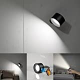 Koopala LED Wall Mounted Reading Lights, Wall Sconce with USB Charging Port 3 Brightness Levels Rechargeable Battery 360Rotate Magnetic Ball Dimmable Touch Control, Lamps for Kid Study Bedside-1Pack