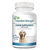 Nutrition Strength Eye Care for Dogs Daily Vision Supplement with Lutein, Zeaxanthin, Astaxanthin, CoQ10, Bilberry Antioxidants, Vitamin C, Vitamin E Support for Dog Eye Problems, 120 Chewable Tablets