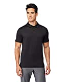 32 DEGREES Men's Cool Classic Polo| Slim Fit | Moisture Wicking | 4-Way Stretch |Golf | Tennis, Black, Medium