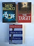 David Baldacci (3 Book Set) The Escape -- The Target -- Absolute Power