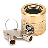 Flow Security Systems | The FaucetLock | Heavy Duty Brass Construction | Prevents Water Theft & Secures Outdoor Bibbs | Promotes Water Conservation | Keyed Differently | FSS 50 | 1 Pack