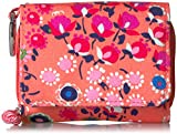 Vera Bradley Women's Lighten Up Card Case Wallet with RFID Protection, Coral Meadow