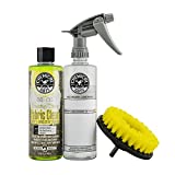 Chemical Guys HOL315 Foaming Citrus Fabric Clean, Easy-to-Use Drill Brush Carpet & Upholstery Fabric Cleaning Kit 16 fl oz