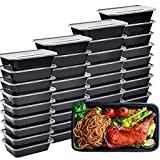 IUM 50-Pack Meal Prep Containers, 26 OZ Microwavable Reusable Food Containers with Lids for Food Prepping , Disposable Lunch Boxes, BPA Free Plastic Food Boxes- Stackable, Freezer Dishwasher Healthy