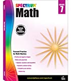 Spectrum 7th Grade Math Workbooks, Algebra, Geometry, Probability, Statistics, Ratios, Positive and Negative Integers, Classroom or Homeschool Curriculum
