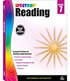 Spectrum Reading Comprehension Grade 7 Workbooks, Nonfiction and Fiction Passages, Analyzing and Summarizing Story Structure, Theme, and Key Ideas ... Clues, Reading Comprehension Skills (160 pgs)