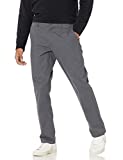 Amazon Essentials Men's Slim-Fit Wrinkle-Resistant Flat-Front Chino Pant, Grey, 30W x 30L