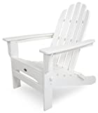 Trex Outdoor Furniture Cape Cod Folding Adirondack Chair, Classic White