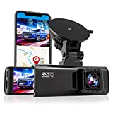 REDTIGER Dash Cam for Cars,4K UHD 2160P Car Camera Front, Wi-Fi GPS,3.18" LCD Screen,Night Vision,170 Wide Angle,WDR,G-Sensor,24H Parking Monitor, Support 256GB Max