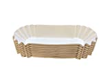 Paper Hot Dog Tray Heavy Weight Fluted White Paper 6" (50)