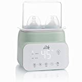 Baby Bottle Warmer, 6 in 1 Bottle Warmer for Breastmilk and Food Heater with Timer, Milk Warmer with LCD Display, Accurate Temperature Control, Fast Bottle Warmer for Baby Milk and Formula
