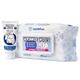 Squishface Wrinkle Paste (2oz) & 6x8 Wipes Bundle - Clean Wrinkles, Tear Stains, Tail Pockets, Paws  Anti-Itch, Deodorizing - Great for English Bulldogs, Pugs, Frenchies, French Bulldogs & Any Breed