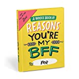 Em & Friends Reasons You're My BFF Book Fill in the Love Fill-in-the-Blank Book Gift Journal, 4.10 x 5.40-inches