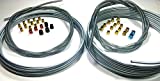 The Stop Shop Complete 25' Rolls 3/16 & 1/4 inch Brake Line Kit WITH Fittings and 8' of Spring Guard