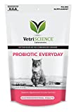 VetriScience Probiotic Everyday For Cats, Digestive Support Supplement, Duck Flavor, 60 Bite Sized Chews - Probiotics And Prebiotics, GI And Immune Support